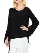 Vince Camuto Brushed Jersey Drawstring Sleeve Top