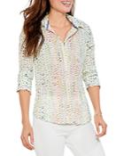 Nic+zoe Dotty Crinkle Top