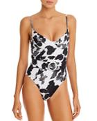 Weworewhat Danielle Ikat One Piece Swimsuit
