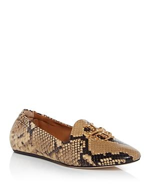 Tory Burch Women's Eleanor Snake Embossed Loafer Flats