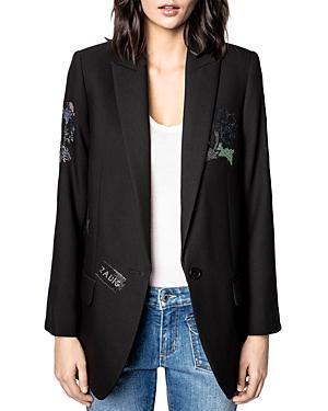 Zadig & Voltaire Viva Embellished Blazer