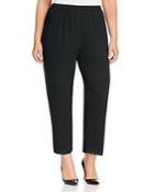 Eileen Fisher Plus Silk Straight Ankle Pants