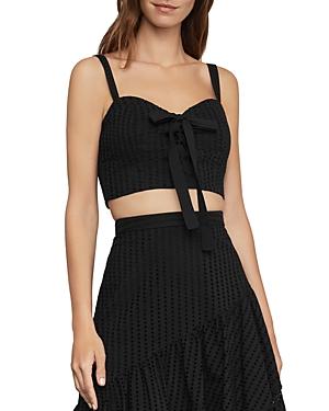 Bcbgmaxazria Lace-up Bustier Cropped Top