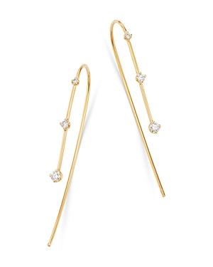 Zoe Chicco 14k Yellow Gold Prong Diamonds Diamond Threader Earrings