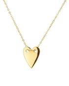 Rachel Reid 14k Yellow Gold Heart Pendant Necklace, 18