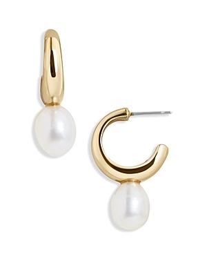 Baublebar Valina Freshwater Pearl Drop Hoop Earrings