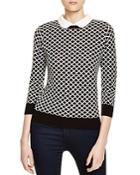 Finity Diamond Pattern Layered-look Sweater