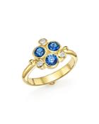 Temple St. Clair 18k Yellow Gold Sapphire And Diamond Trio Ring
