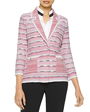 Misook Contrast Knit Blazer
