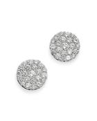 Bloomingdale's Pave Diamond Disc Stud Earrings In 18k White Gold, 2.0 Ct. T.w. - 100% Exclusive