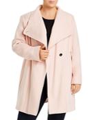 Calvin Klein Plus Double-breasted Belted Coat