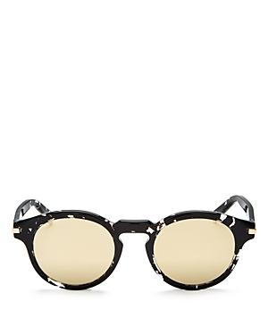 Marc Jacobs Mirrored Round Sunglasses, 48mm