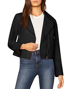 Cupcakes And Cashmere Melody Vegan Leather Biker Jacket