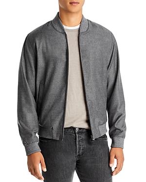 Boss Hugo Boss Slim Fit Gray Flannel Bomber Jacket