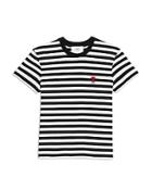 Ami Adc Striped Tee