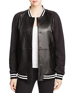 Rebecca Minkoff Tessa Leather Varsity Jacket