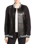 Rebecca Minkoff Tessa Leather Varsity Jacket