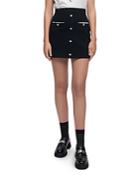 Maje Jidene Button Mini Skirt