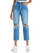 Blanknyc Button Fly Cropped Jeans In Bigger & Better