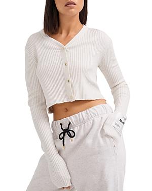 P.e Nation Ribbed Knit Open Back Top