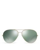 Oliver Peoples Sayer Square Aviator Mirrored Sunglasses, 63mm
