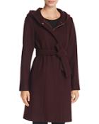 Vince Camuto Hooded Belted Wrap Coat