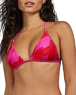Ted Baker Mittyy Sour-cherry-print Triangle Bikini Top