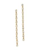 Diamond Bezel Drop Earrings In 14k Yellow Gold, .20 Ct. T.w.