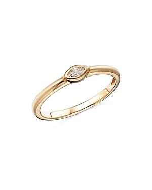 Bloomingdale's Diamond Marquis Stacking Band In 14k Yellow Gold, 0.10 Ct. T.w. - 100% Exclusive