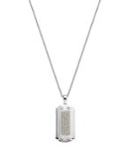 Bloomingdale's Men's Diamond Pave Dog Tag Necklace In 14k White Gold, 0.50 Ct. T.w. - 100% Exclusive