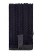 Moncler Wool Chunky Cable Knit Scarf