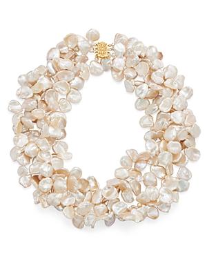 Bloomingdale's Freshwater Keshi Pearl Four Strand Necklace - 100% Exclusive
