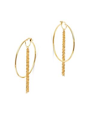 Bloomingdale's Tassel Hoop Earrings In 14k Yellow Gold - 100% Exclusive