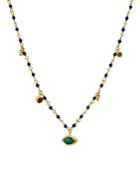 Chan Luu Multi-stone Necklace In 18k Gold-plated Sterling Silver, 16