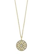 Bloomingdale's Diamond Medallion Pendant Necklace In 14k Yellow Gold, 18