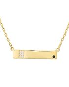 Lulu Dk X We Wore What Pave Bar Necklace, 18