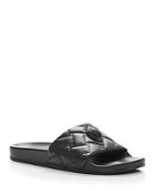 Kurt Geiger London Men's Milo Eagle Quilted Slide Sandals
