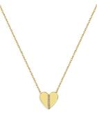 Zoe Chicco 14k Yellow Gold Feel The Love Diamond Heart Pendant Necklace, 14-16