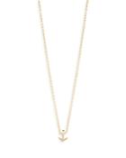 Zoe Chicco 14k Yellow Gold Itty Bitty Symbols Anchor Pendant Necklace, 16