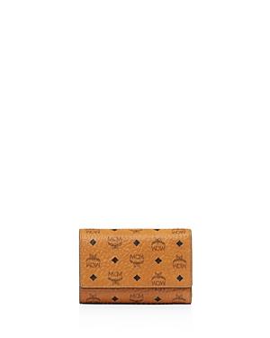 Mcm Color Visetos 3-fold Leather Wallet