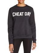 Private Party Cheat Day Printed Sweatshirt