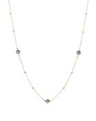Argento Vivo Long Crystal Station Necklace In 14k Gold-plated Sterling Silver, 36