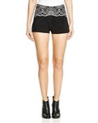 Minkpink Wild Hearts Embroidered Shorts