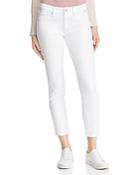 Mavi Adriana Skinny Ankle Jeans In Double White Tribeca