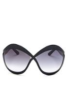 Tom Ford Women's Oversized Butterfly Sunglasses, 71mm