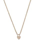 Zoe Chicco 14k Yellow Gold Itty Bitty Symbols Diamond Pave Heart Padlock Pendant Necklace, 14-16