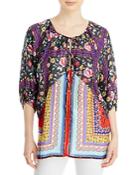Johnny Was Lookout Electra Silk Printed Tunic