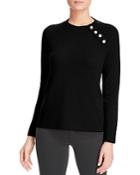 C By Bloomingdale's Button Detail Cashmere Sweater - 100% Exclusive