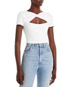 Fore Twist Neck Cutout Top