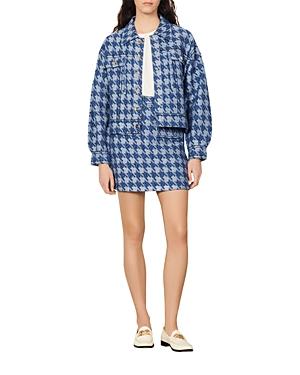 Sandro Balthazar Tweed Coatigan